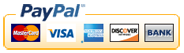 We accept VISA MasterCard PayPal